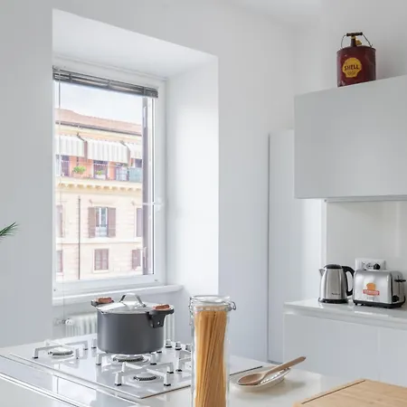 Lejlighed Trastevere Modern 4br 4baths, Wifi, Ac, Custom Kitchen, Living